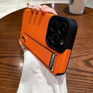 High-end Leather Wristband Phone Holder Case For iPhone 14 Pro Max